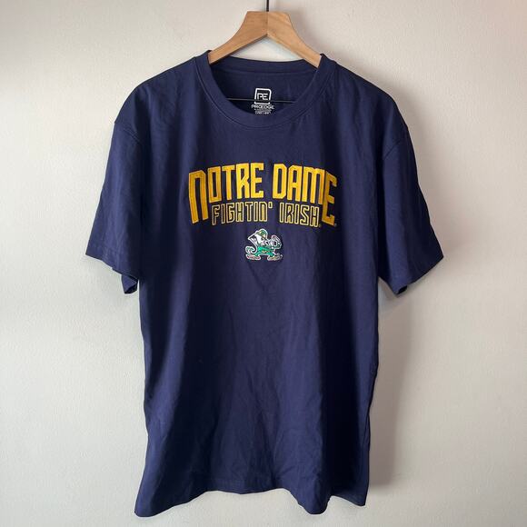 Proedge Knights Apparel Notre Dame Fightin' Irish T-shirt Navy Blue Size Large - Picture 1 of 5